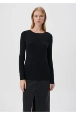 ژاکت مشکی زنانه ماوی اورجینال Blue Black Sweater Fitted mavi