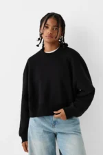 سویشرت زنانه برشکا بیسیک اورجینال Bershka Basic sweatshirt