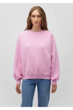 هودی زنانه ماوی اورجینال Blue Crew Neck Pink Basic Sweatshirt mavi