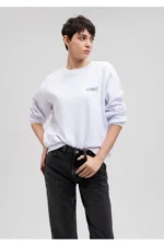 هودی زنانه ماوی اورجینال White Sweatshirt mavi