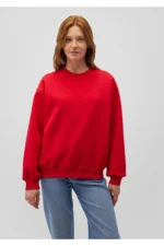 سویشرت قرمز زنانه ماوی اورجینال mavi RedSweatshirt