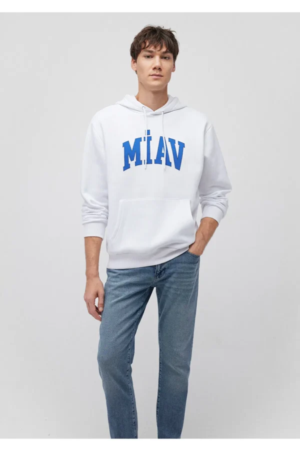 هودی کلاهدار مردانه ماوی اورجینال mavi Hooded Sweatshirt