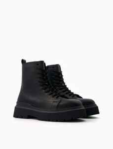 بوت بند دار مردانه برشکا اورجینال BERSHKA Boots