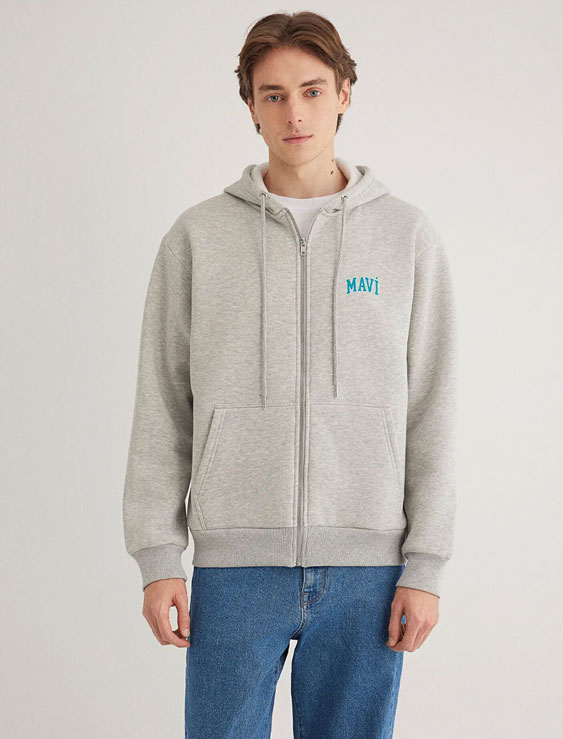 سویشرت زیپ دار مردانه ماوی اورجینال MAVI Sweatshirt