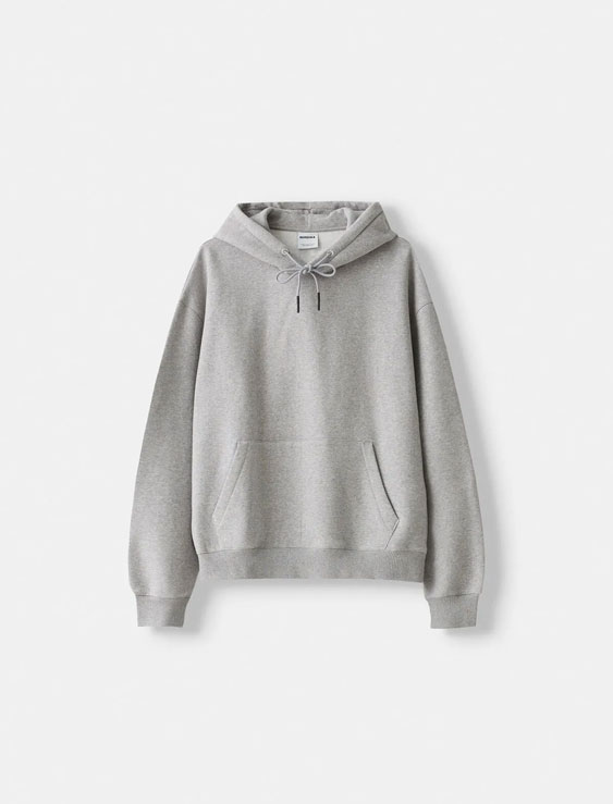 هودی مردانه برشکا اورجینال BERSHKA Hooded sweatshirt