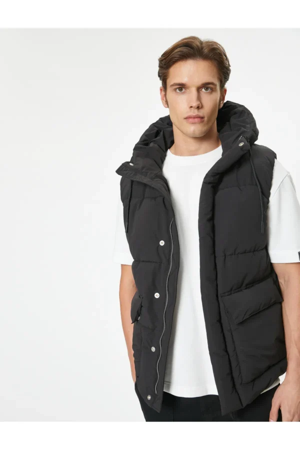 پافرمردانه کلاهدار کوتون koton puffer