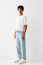 شلوار جین استریت مردانه برشکا اورجینال Bershka Straight fit jeans