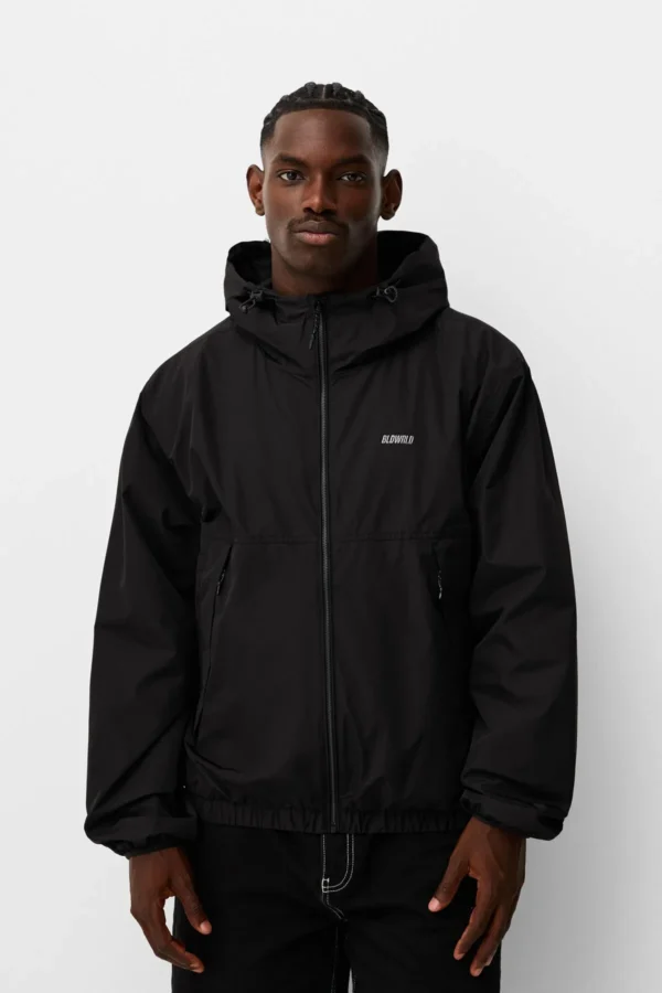 کاپشن مردانه برشکا اورجینال Bershka Hooded technical jacket