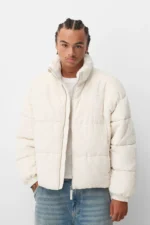 کاپشن مردانه برشکا اورجینال Bershka Corduroy puffer jacket