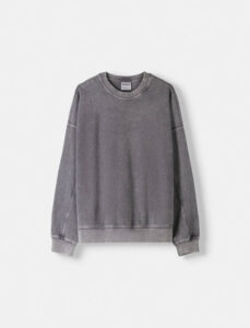 دورس مردانه برشکا BERSHKA Long sleeve faded effect sweatshirt