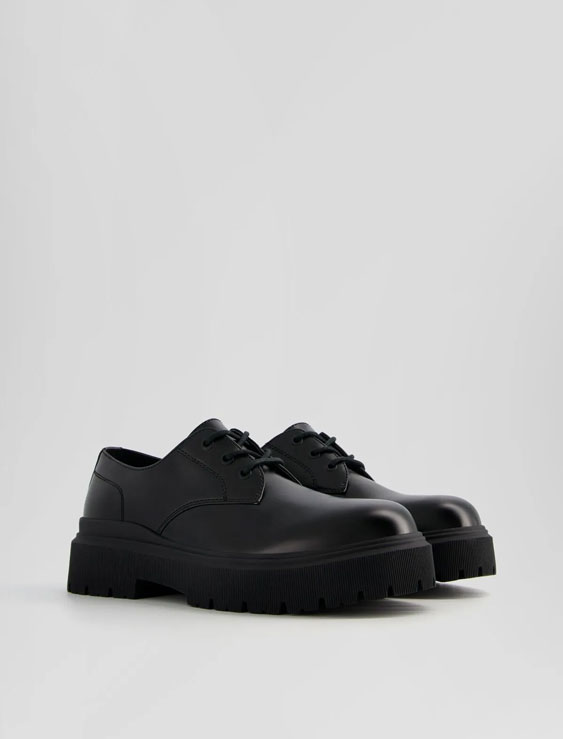 کفش بلوچر مردانه برشکا اورجینال BERSHKA Men's Blucher shoes