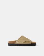 صندل مردانه برشکا BERSHKA Thick-soled suede sandals