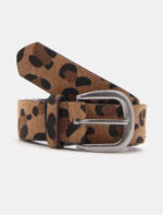 کمربند چرم زنانه پول اند بیر Pull&Bear Leopard belt