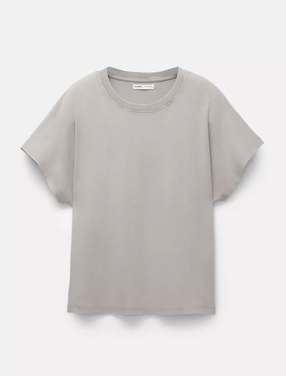 تیشرت اورسایز پول اند بیر PULL&BEAR Oversize full sleeve T-shirt