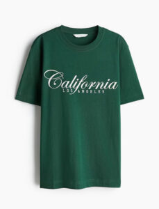 تیشرت طرحدار اچ اند ام زنانه H&M Printed T-Shirt