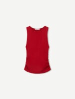 تاپ زنانه برشکا BERSHKA Pleated and strappy t-shirt